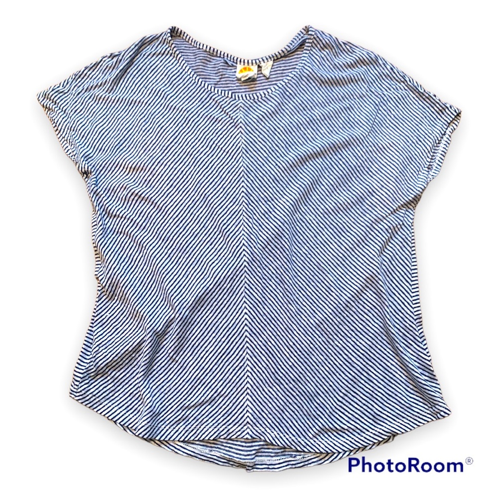 ✨ C&C California Striped Linen Short Sleeve Shirt